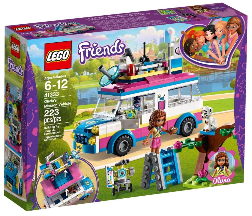 Конструктор из серии Lego Friends - Передвижная научная лаборатория Оливии  